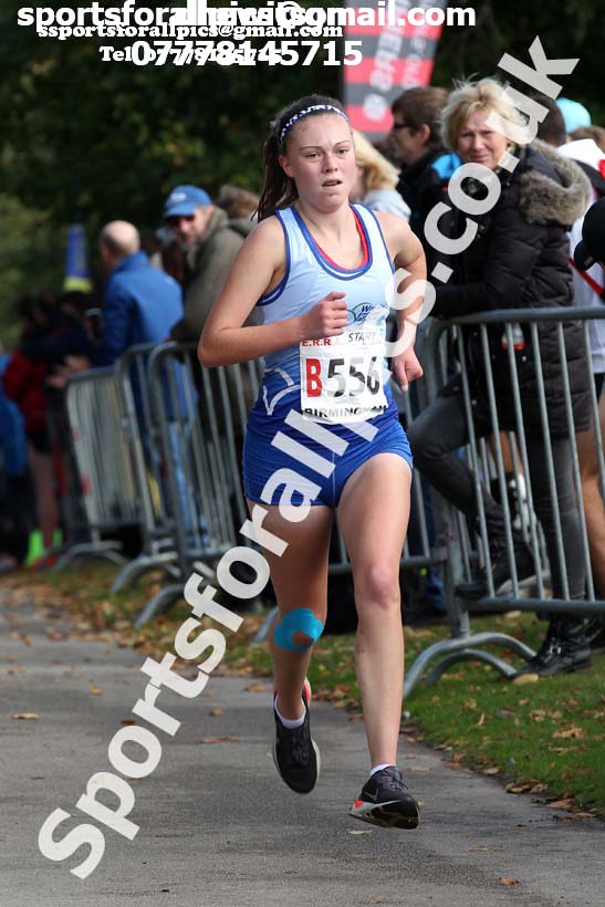Womens under-17 3 stage road relay, 2019 ERRA 6 and 4 Stage Relay and Young Athletes.  Photo: David T. Hewitson/Sports for All Pics